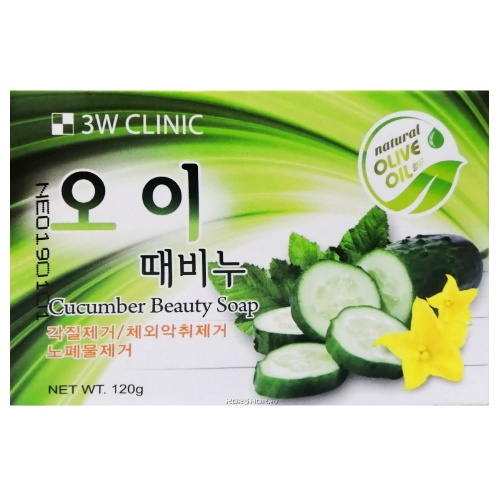 3W CLINIC   Cucumber beauty soap   , 120 