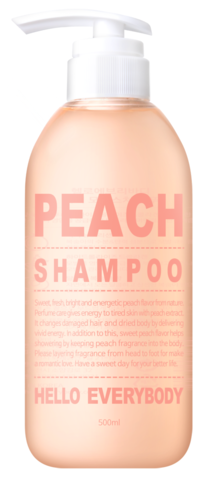 Hello Everybody Peach Shampoo  ������� ��� ����� � �������� 500��