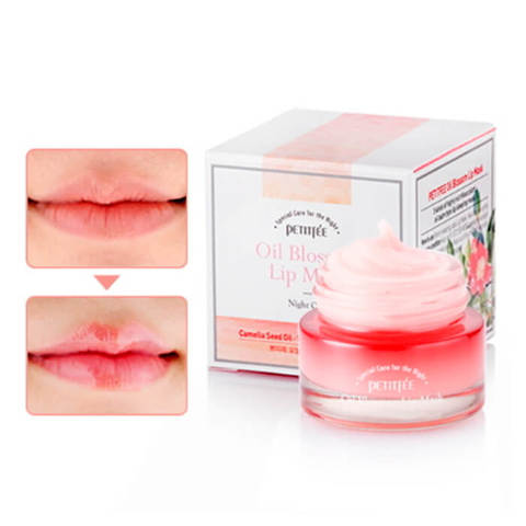 PETITFEE ����� ��� ��� � ������ ������� Oil Blossom Lip mask (Camellia seed oil), 15 ��