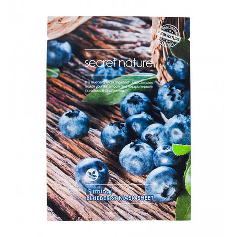 Secret Nature ����������� ����� ��� ���� � �������� Firming Blueberry Mask Sheet 25 ��