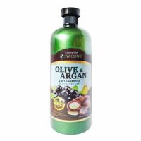 3W CLINIC ������� ��� ����� ��������� ����� � ����� Olive&Argan 2in1 Shampoo,1500 ��