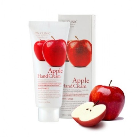 3W CLINIC ���� ��� ��� ����������� � ���������� ������ Apple Hand Cream, 100 ��
