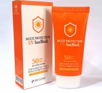 3W CLINIC �������������� ���� ���50+++MULTI PROTECTION UV SUN BLOCK, 70 ��