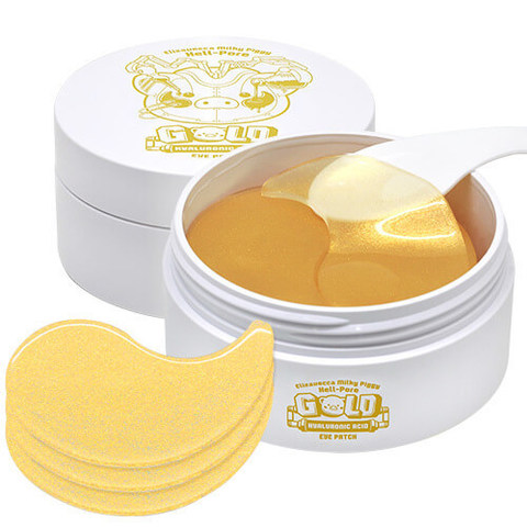 ELIZAVECCA ����� �/���� ������/�������� Milky Piggy Hell-Pore Gold Hyaluronic Acid eye patch, 60 ��