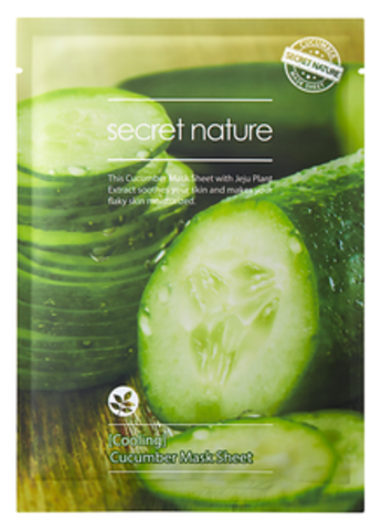 Secret Nature ���������� ����� ��� ���� � ������� Cucumber Mask Sheet Cooling 25 ��
