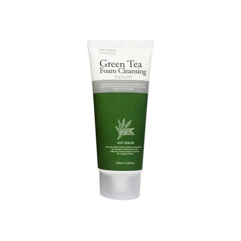 3W CLINIC ����� ��� �������� ������� ��� Green Tea Foam Cleansing, 100 ��